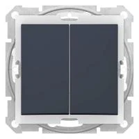 Выключатель 2-кл. СП Sedna 10А IP44 (сх. 5) 250В графит SchE SDN0300470