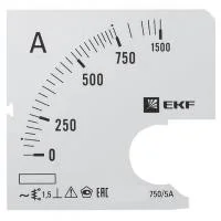 Шкала сменная для A721 750/5А-1.5 PROxima EKF s-a721-750