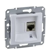 Механизм розетки комп. 1-м СП Sedna RJ45 бел. SchE SDN4300121