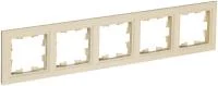 Рамка 5-м BRITE РУ-5-БрКр беж. IEK BR-M52-K10