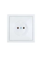 Розетка 1 мест. б/з СП ZIMA IP20 16А ПБТ безвинт. зажим бел. LEZARD 704-0288-121BQC