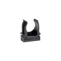 Держатель для труб (клипса) d20мм черн. (уп.100шт) Plast EKF derj-z-20-black