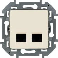 Розетка RJ45 2-м Inspiria CAT.6 UTP сл. кость Leg 673841