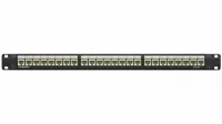 Патч-панель 19дюйм 1UCAT5E 24 модуля RJ45 неэкранированная DKC RN5PPU24
