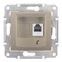 Розетка телефонная 1-м СП Sedna RJ11 механизм титан SchE SDN4101168