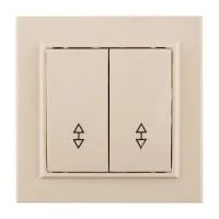 Переключатель проходной 2-кл. СП Минск 10А IP20 беж. EKF ERV10-026-20