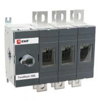 Рубильник 3п 630А реверсивный без рукоятки управления TwinBlock EKF tb-s-630-3p-rev