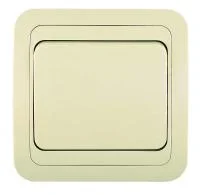 Переключатель проходной 1-кл. СП Mimoza 10А IP20 крем./крем. Makel 25005