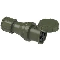 244-6.u PCE Розетка кабельная 125А/400V/3P+E/IP67, бронзово-зеленый