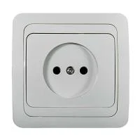 Розетка 1-м СП Classico 2022 16А IP20 бел. ASD / IN HOME 4680005959891