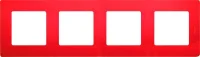 Рамка 4-м Etika красн. Leg 672534