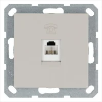 Розетка телефонная 1-м RJ11 механизм тауп JasmartG6101T