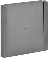 Выключатель проходной 1-кл. СП FORTE&PIANO 10А FP504 с индикацией сталь IEK FP-V12-1-10-1-K46