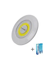 Фонарь-подсветка 3Вт COB LED 3xAAA (R03) корпус ABS-пластик самокл. поверхность в комплекте двустор. скотч КОСМОС KOC308B