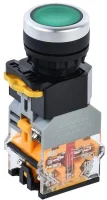 Кнопка D8-11D d22мм 1з+1р с подсветкой зел. IEK BBT30-11D-3-12-K06