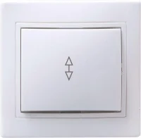 Переключатель проходной 1-кл. СП Кварта 10А IP20 ВСп10-1-0-КБ бел. IEK EVK12-K01-10-DM