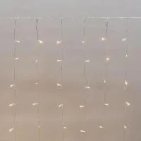 Гирлянда светодиодная "Светодиодный Дождь" 2х3м 300LED тепл. бел. 8.5Вт 230В IP44 эффект мерцания прозр. провод Neon-Night 235-556