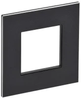 Рамка 1-м SKANDY SK-F31Bl металл черн. IEK SK-M12-M-K02