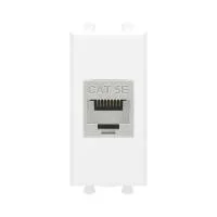 Розетка компьютерная 1мод. Avanti "Белое облако" RJ45 кат.5E без шторок экранир. модульная механизм DKC 4400761