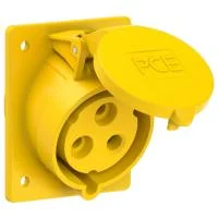 423-4 PCE Розетка встраиваемая наклонная 32А/110V/1P+N+E/IP44,4h