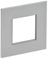 Рамка 1-м SKANDY SK-F31S металл серебр. IEK SK-M12-M-K23