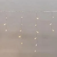 Гирлянда светодиодная "Айсикл" (бахрома) 5х0.6м 112LED тепл. бел. 3.4Вт 230В IP44 эффект мерцания провод прозр. Neon-Night 255-526