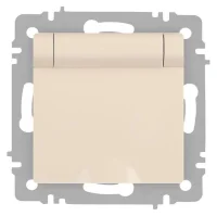 Розетка Accent 6-203-02 2P+E Schuko с крышкой 16А-250В IP20 СУ сл.кость Intro Б0063716