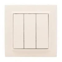 Выключатель 3-кл. СП Минск 10А IP20 беж. EKF ERV10-024-20