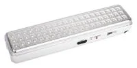 Фонарь-светильник аккумуляторный Accu9-L60-wh аварийный 60SMD яркий 300лм 2ч/эконом 90лм 6ч 220В аккум. Li-ion 3.7В 2.4А.ч бел. JazzWay 5024540