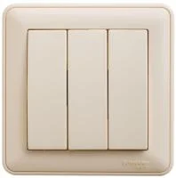 Выключатель 3-кл. СП W59 10А IP20 10AX в сборе сл. кость SE VS0510-351-28