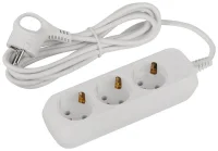 Удлинитель электрический UDL-10-330-E Greenline 3 розетки с заземлением 3м ПВС 3х0.75кв.мм Эра Б0065037