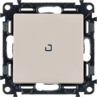 Выключатель 1-кл. СП Valena Life 10А IP20 250В 10AX с подсветкой с лицев. панелью механизм сл. кость Leg 752510
