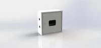 Щит ЯУР для УЭРМ с одной DIN-рейкой (300х300х150) Basic EKF uerm-din-300