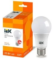 Лампа светодиодная 25Вт A80 грушевидная 3000К тепл. бел. E27 230В IEK LLE-A80-25-230-30-E27
