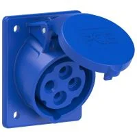 414-9 PCE Розетка встраиваемая наклонная 16А/230V/3P+E/IP44
