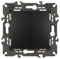 Переключатель 2-кл. СП Elegance 14-1106-05 10А IP20 250В 10AX механизм антрацит Эра Б0034247