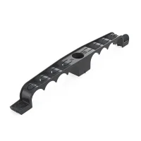 Держатель труб d20мм для прямого монтажа двусторон. на 8 мест черн. (уп.20шт) Промрукав PR13.03295