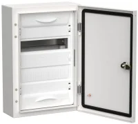 Корпус металлический ЩРн-24 (1х24) 460х310х140 IP54 бел. (одна дверь) TITAN 5 IEK TI5-50-N-024-54