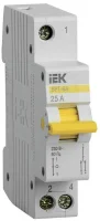 Выключатель-разъединитель трехпозиционный 1п ВРТ-63 25А IEK MPR10-1-025