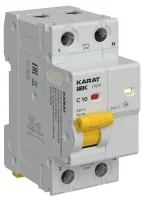 Устройство защиты от дугового пробоя (УЗДП) 1P+N C 10A KARAT IEK KA-DP11-1-010-C