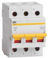 Выключатель нагрузки ВН-32 20А/3П IEK MNV10-3-020