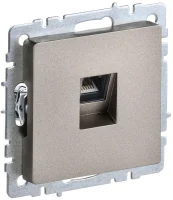 Розетка компьютерная СП RJ45 кат.5E BRITE РК10-БрШ шампань IEK BR-K10-1-K37