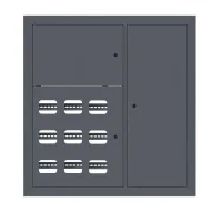 Щит этажный 9кв. RAL7016 3 окна в ряд по гориз. (1000х950х150) PROxima EKF mb29-v-9-ral7016-1