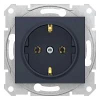 Механизм розетки 1-м СП Sedna без защ. шторок с заземл. графит SchE SDN3000570
