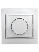 Светорегулятор СП Plano 1-401-01 поворотный 600Вт 230В IP20 бел. Intro Б0027623