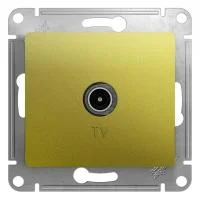 Розетка телевизионная оконечная TV Glossa 1дБ механизм фисташк. SchE GSL001091