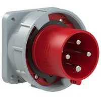 634-6 PCE Вилка встраиваемая 63А/400V/3P+E/IP67, фланец 100x100