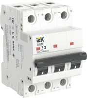 Выключатель автоматический модульный 3п Z 3А M06N-DC ARMAT IEK AR-M06N-3-Z003DC