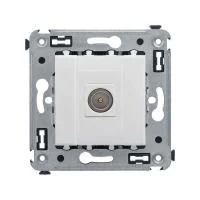 Розетка телевизионная одиночная TV СП Avanti "Белое облако" DKC 4400503