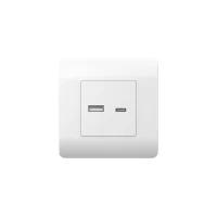 Розетка USB NEW3-E тип A+C 5В/2.1А бел. CHINT 431551